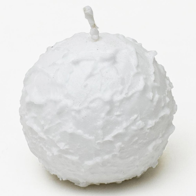 Sviečka guľa sniežka 8cm 67875