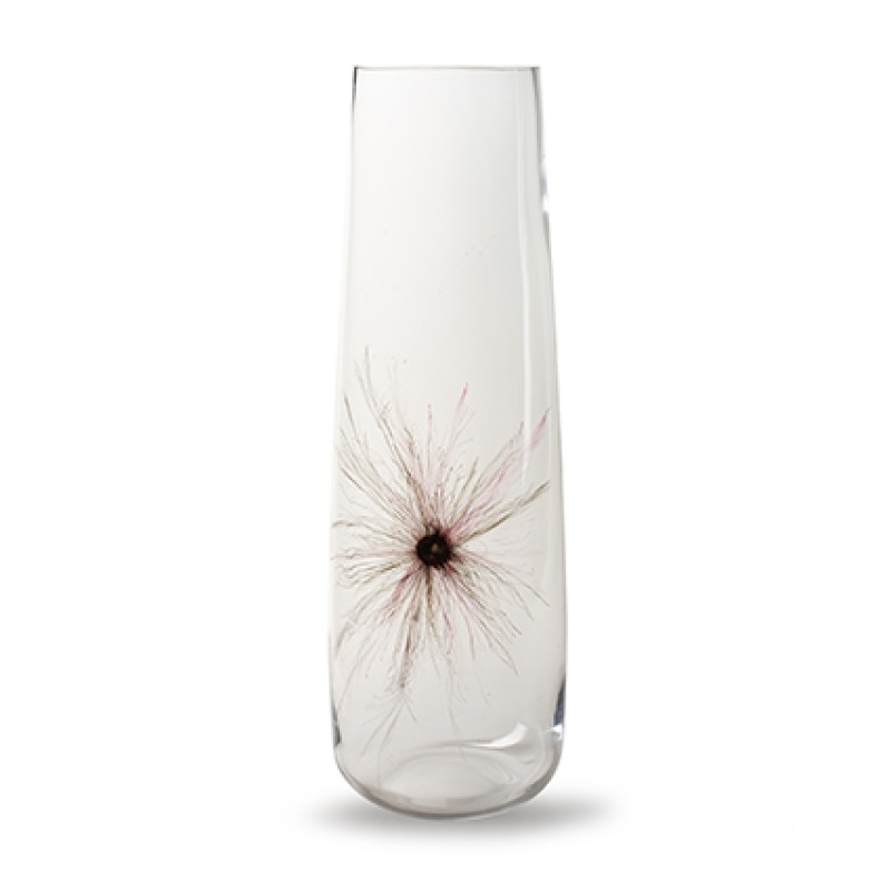 Váza sklo deco kvet 65x22cm 60339
