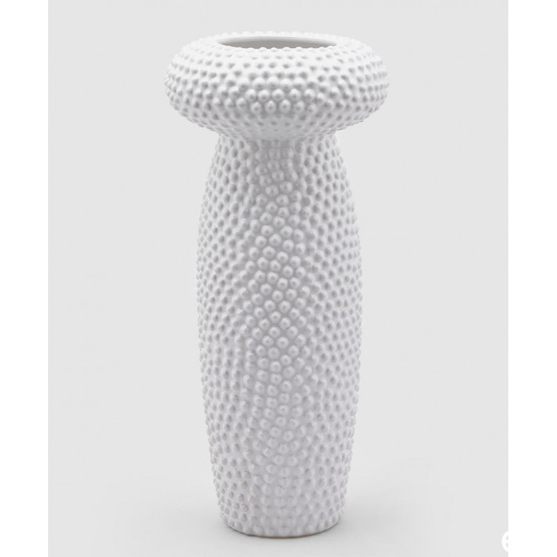 Vaza puntini biela 45x21cm 016881