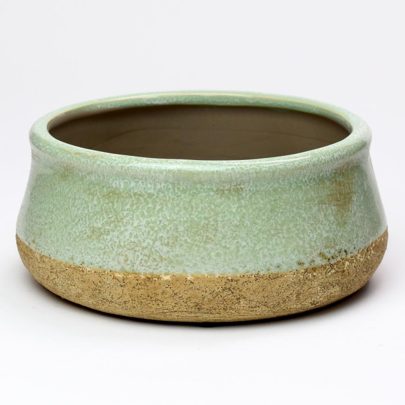 Obal miska keramika zeleny 17,5x17,5x7,5cm 208727